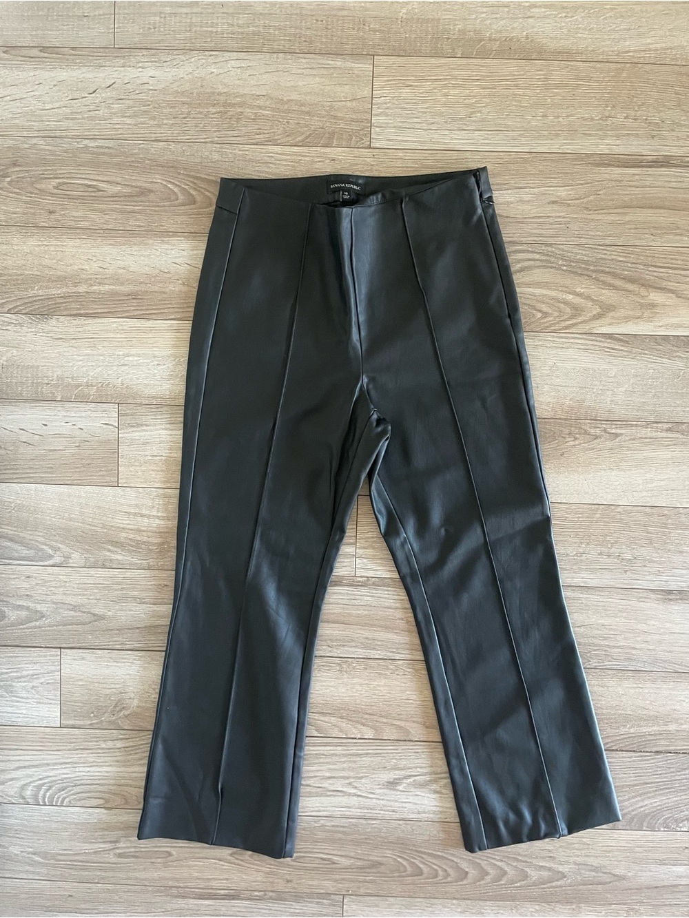 Banana Republic Black Faux Leather Dress Pants